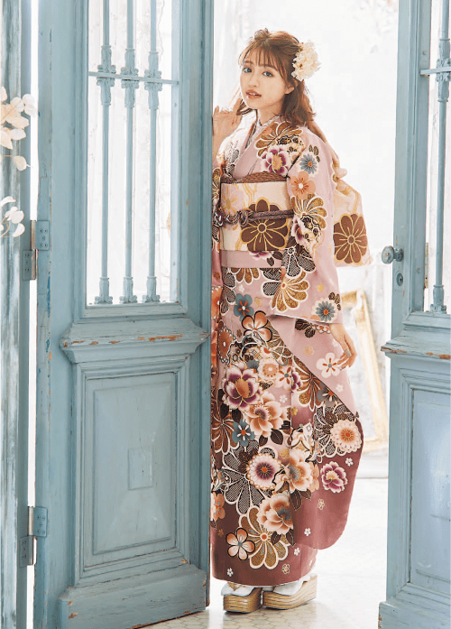 2024年・2025年・2026年振袖コレクション - ピンクの花柄の振袖